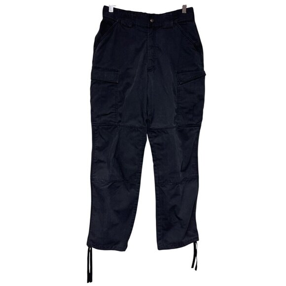 5.11 Tactical Series Men's Black Cargo Pants Blousing Straps Men's Size Medium - Picture 1 of 8